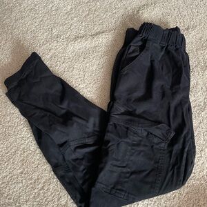 Womens Black Cargo Pants/Joggers